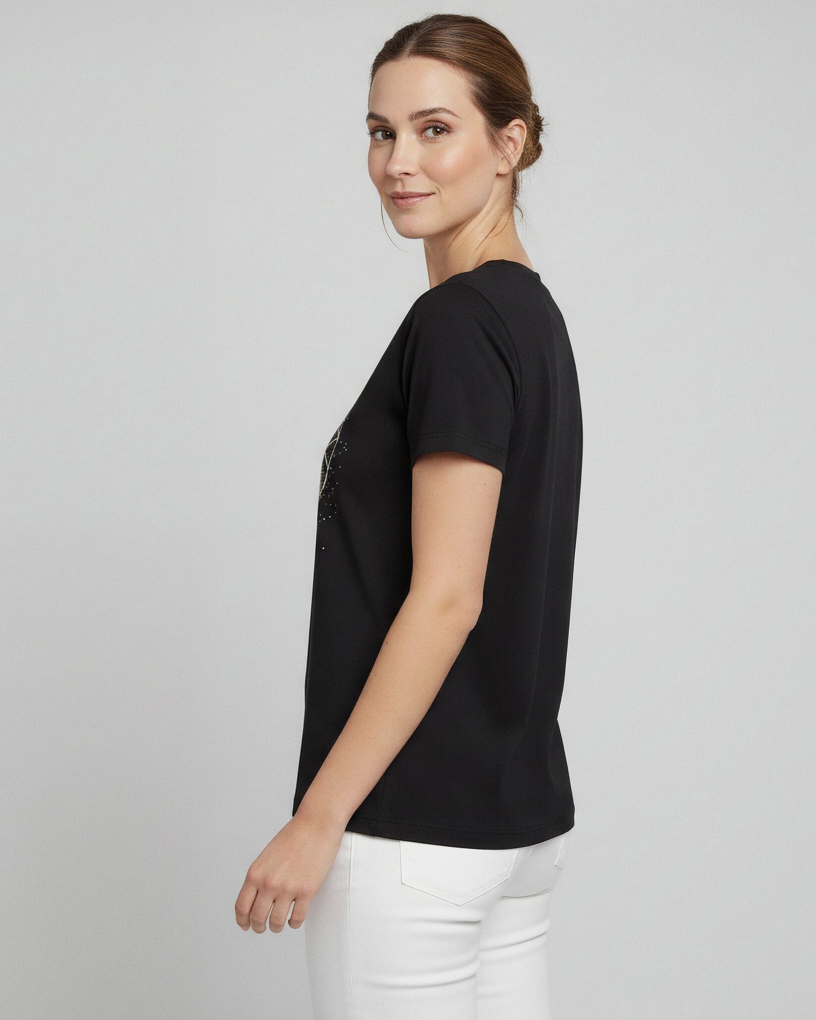 T-Shirt Coração Geométrico - Divina Garota