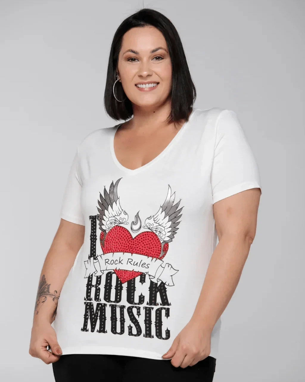 T-shirt Coração Rock - Divina Garota