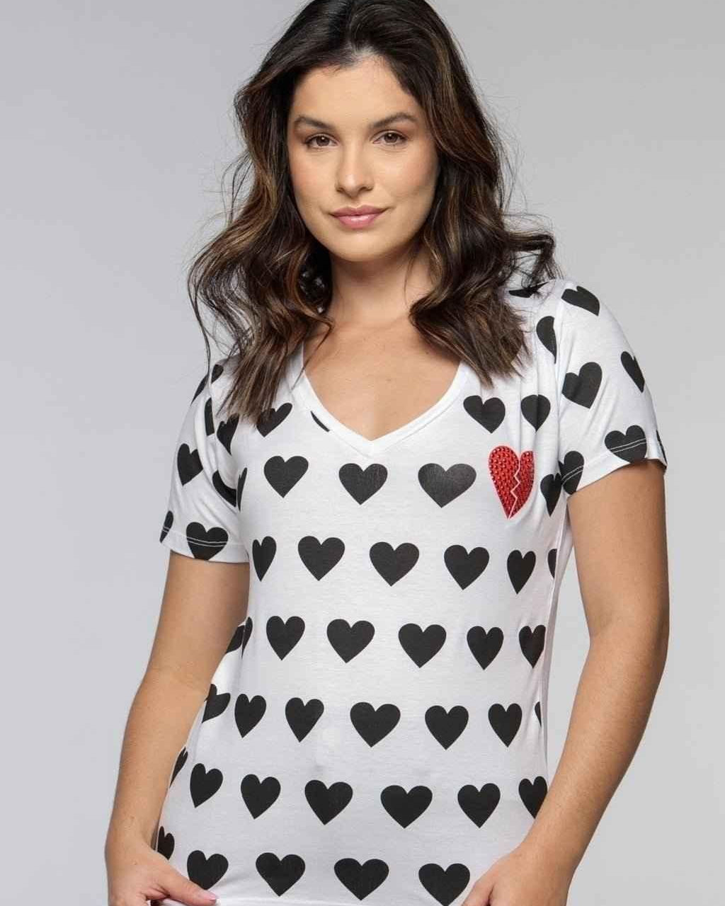 T-shirt Corações