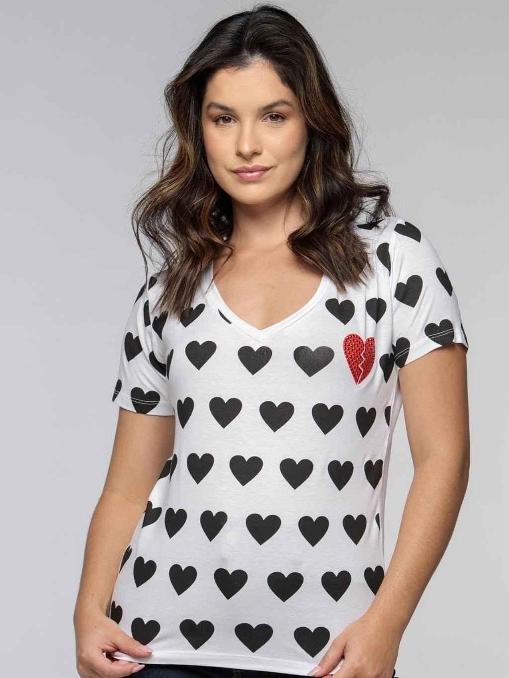 T-shirt Corações