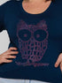 T-shirt Coruja Strass
