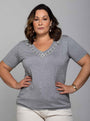 T-shirt Diamond Bordada