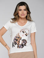T-shirt Dollie Charme - Divina Garota