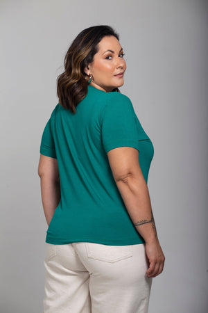 T-shirt Essencial Gola V - Divina Garota