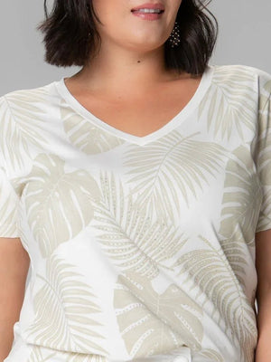 T-shirt Estampa Tropical - Divina Garota
