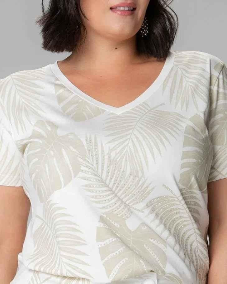 T-shirt Estampa Tropical