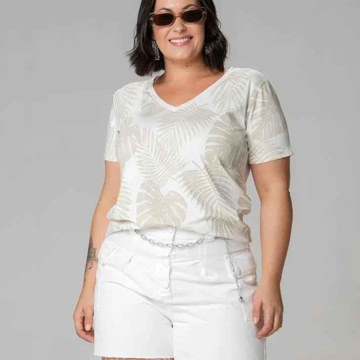 T-shirt Estampa Tropical
