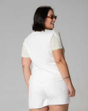 T-shirt Estampa Tropical - Divina Garota