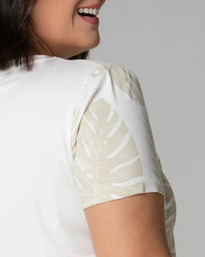 T-shirt Estampa Tropical - Divina Garota