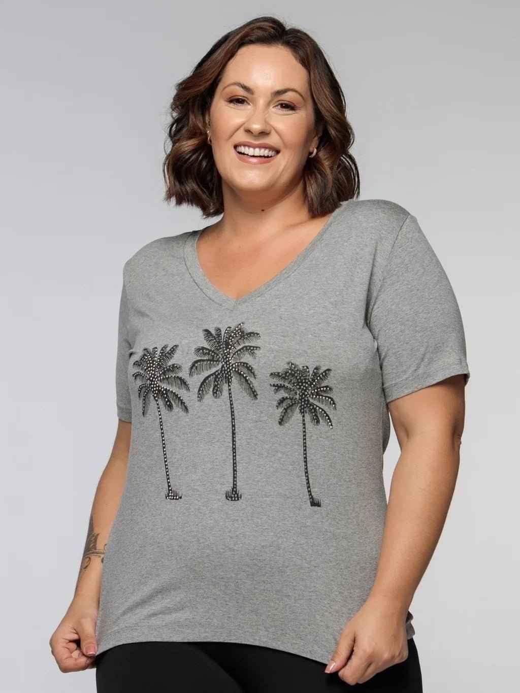 T-shirt Estampada Coqueiros