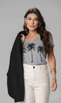 T-shirt Estampada Coqueiros