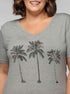 T-shirt Estampada Coqueiros