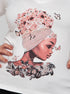 T-shirt Floral Hair - Divina Garota