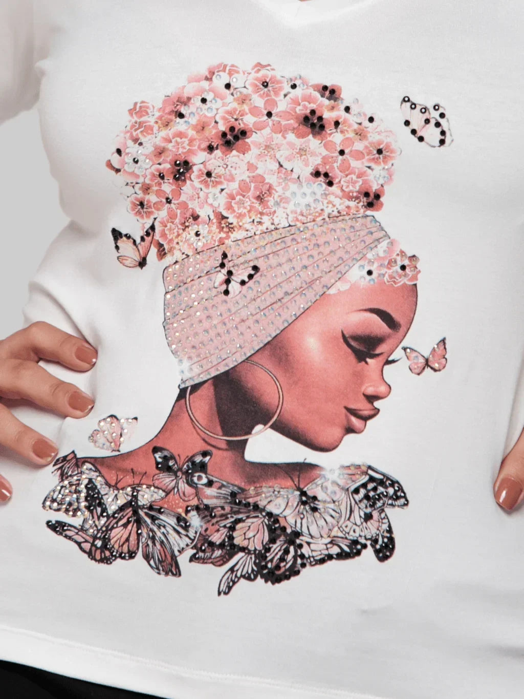 T-shirt Floral Hair - Divina Garota