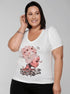 T-shirt Floral Hair - Divina Garota