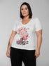 T-shirt Floral Hair - Divina Garota