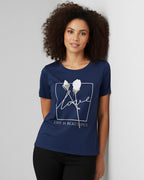 T-Shirt Floral Love - Divina Garota