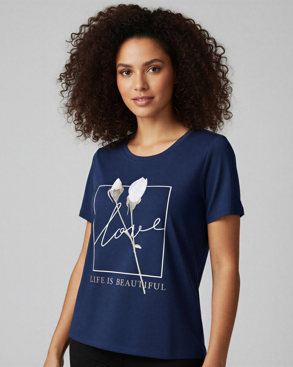 T-Shirt Floral Love - Divina Garota