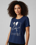 T-Shirt Floral Love - Divina Garota