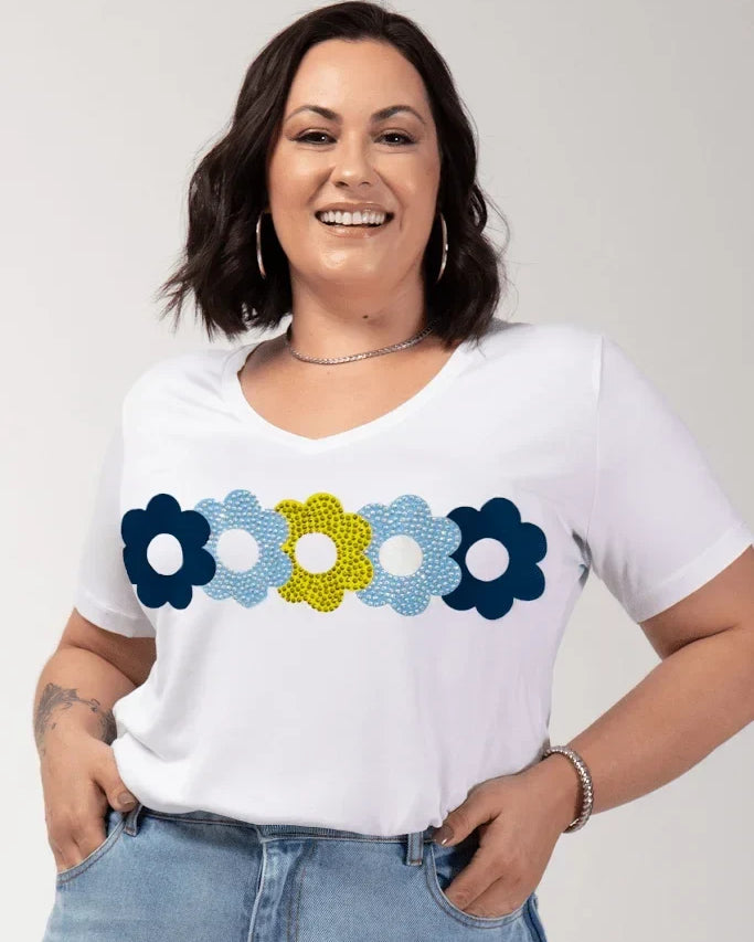 T-shirt Flowers Spring - Divina Garota
