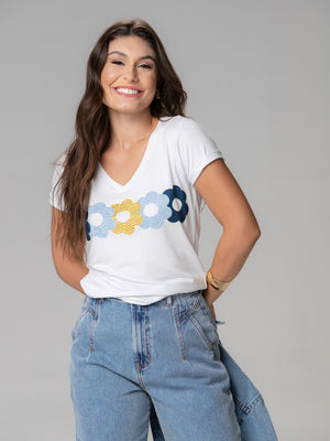 T-shirt Flowers Spring - Divina Garota
