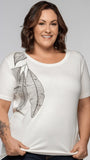 T-Shirt Folhas de Oásis - Divina Garota