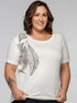 T-Shirt Folhas de Oásis - Divina Garota