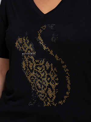 T-shirt Gato Tigrado - Divina Garota