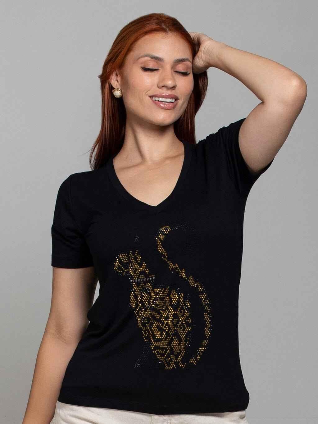 T-shirt Gato Tigrado