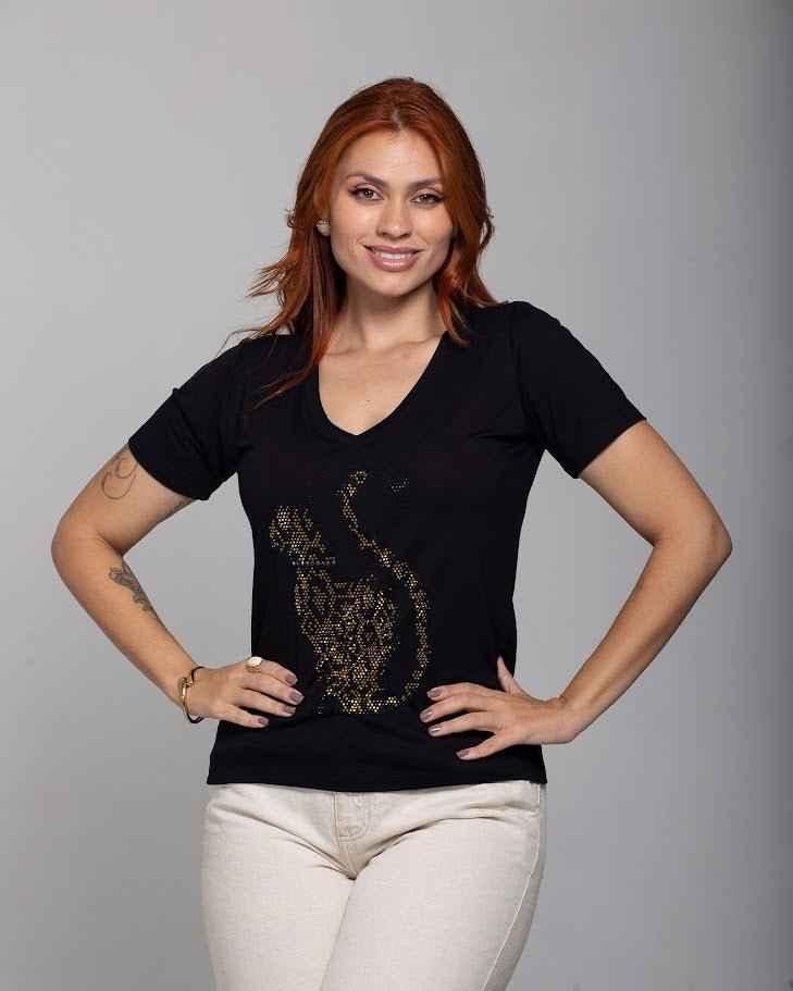T-shirt Gato Tigrado