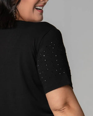 T-Shirt Inspire Strass - Divina Garota