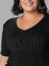 T-Shirt Inspire Strass - Divina Garota