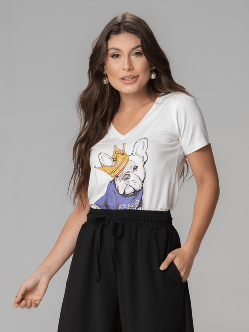 T-shirt King Dog - Divina Garota