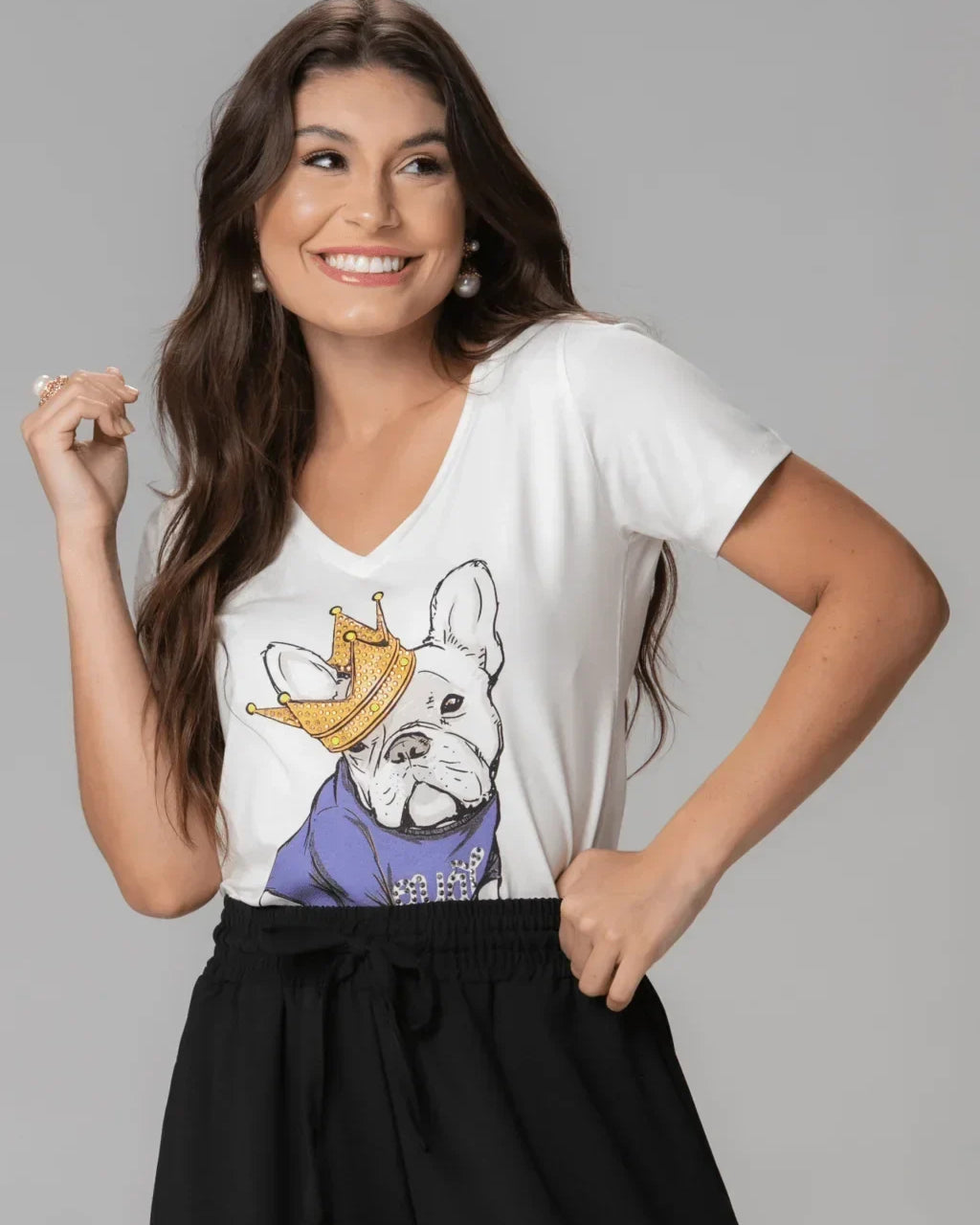T-shirt King Dog - Divina Garota