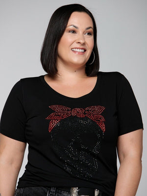 T-shirt Laço Vermelho - Divina Garota