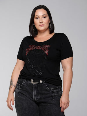T-shirt Laço Vermelho - Divina Garota