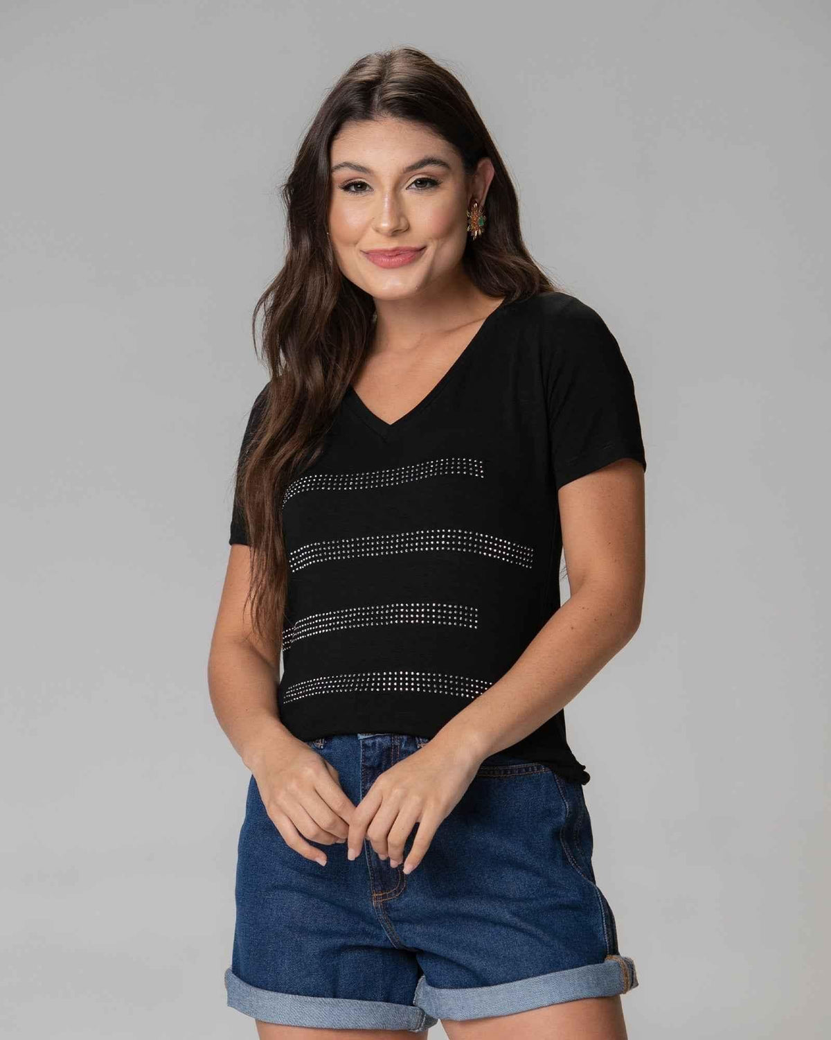T-Shirt Listras Strass