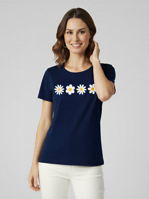 T-shirt Margarida Charm - Divina Garota