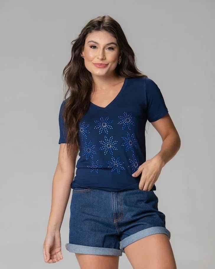 T-Shirt Margarida Strass