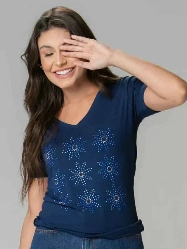 T-Shirt Margarida Strass
