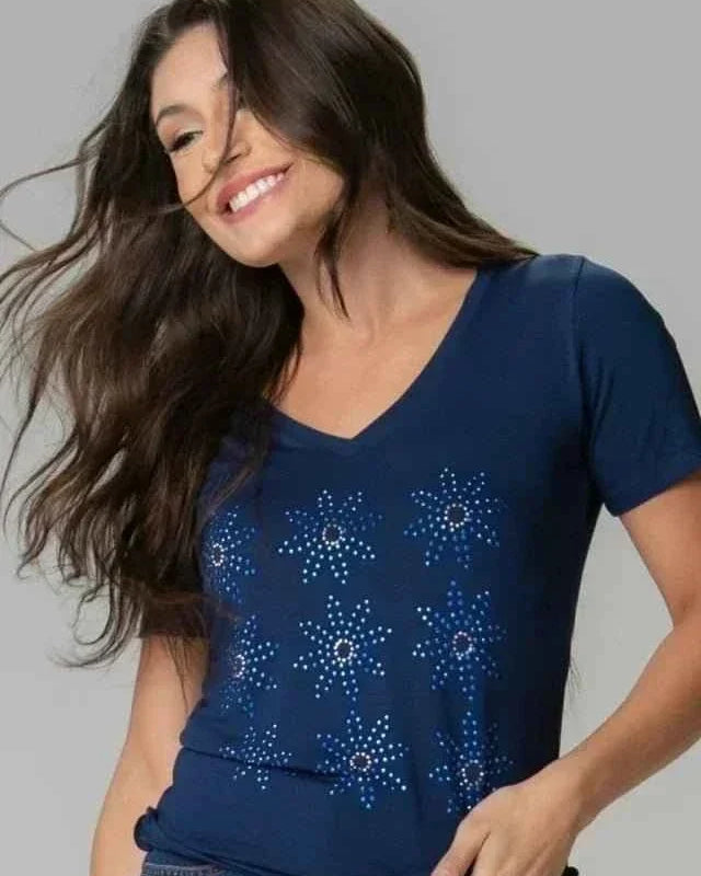 T-Shirt Margarida Strass