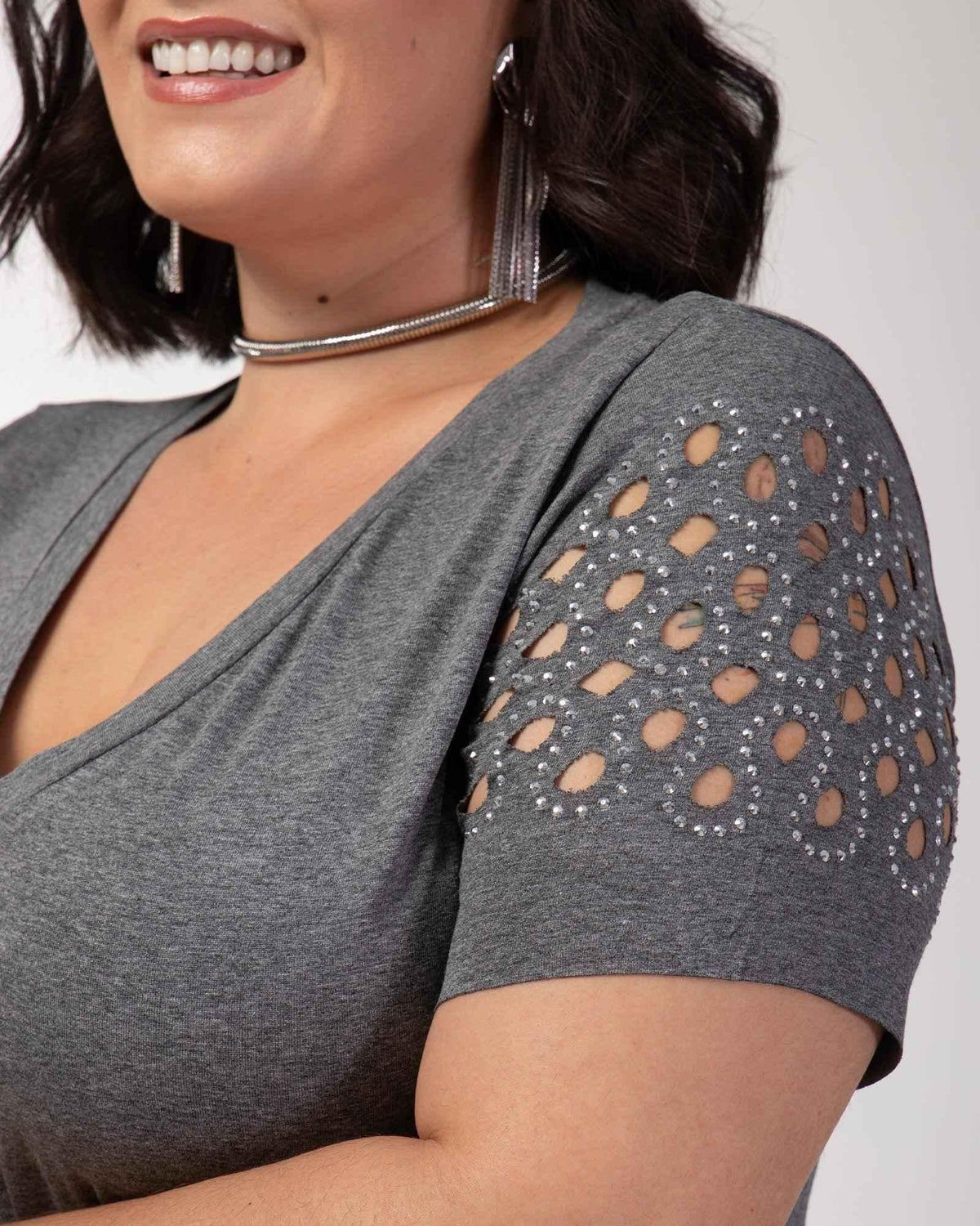 T-shirt Mosaico Strass