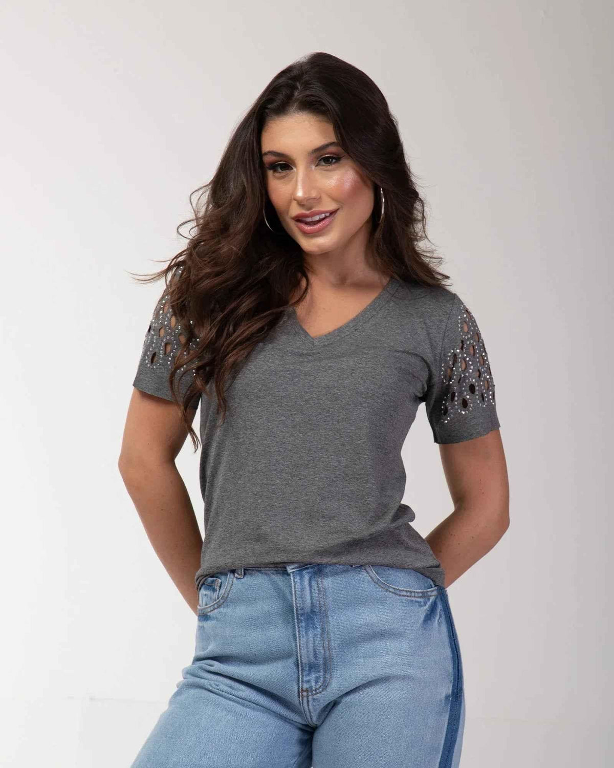 T-shirt Mosaico Strass