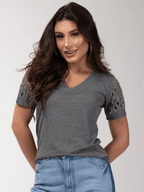 T-shirt Mosaico Strass - Divina Garota