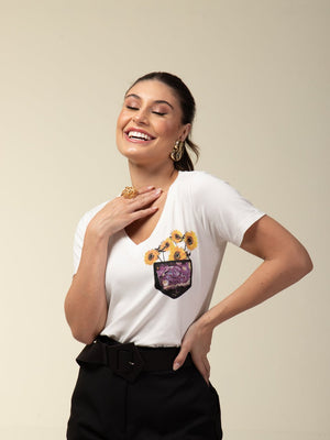 T-shirt Noite Estrelada - Divina Garota