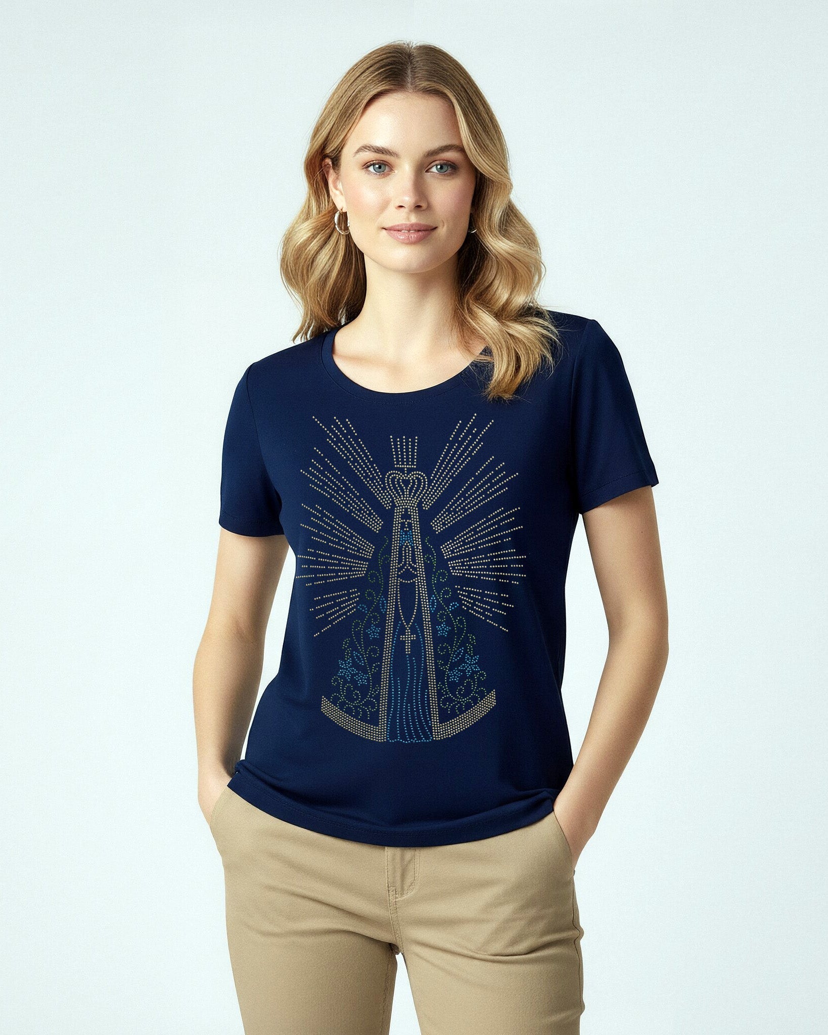 T-shirt Nossa Senhora Strass - Divina Garota