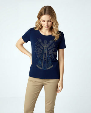 T-shirt Nossa Senhora Strass - Divina Garota