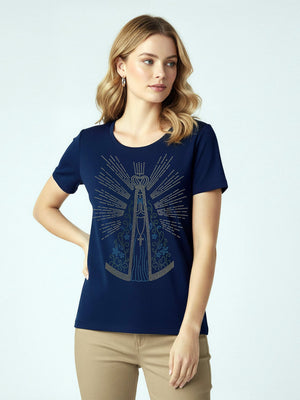 T-shirt Nossa Senhora Strass - Divina Garota