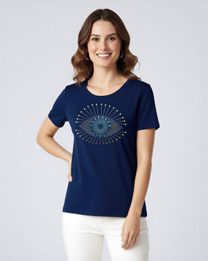 T-shirt Olhar Divino - Divina Garota