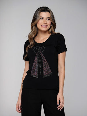 T-Shirt Santa Strass - Divina Garota